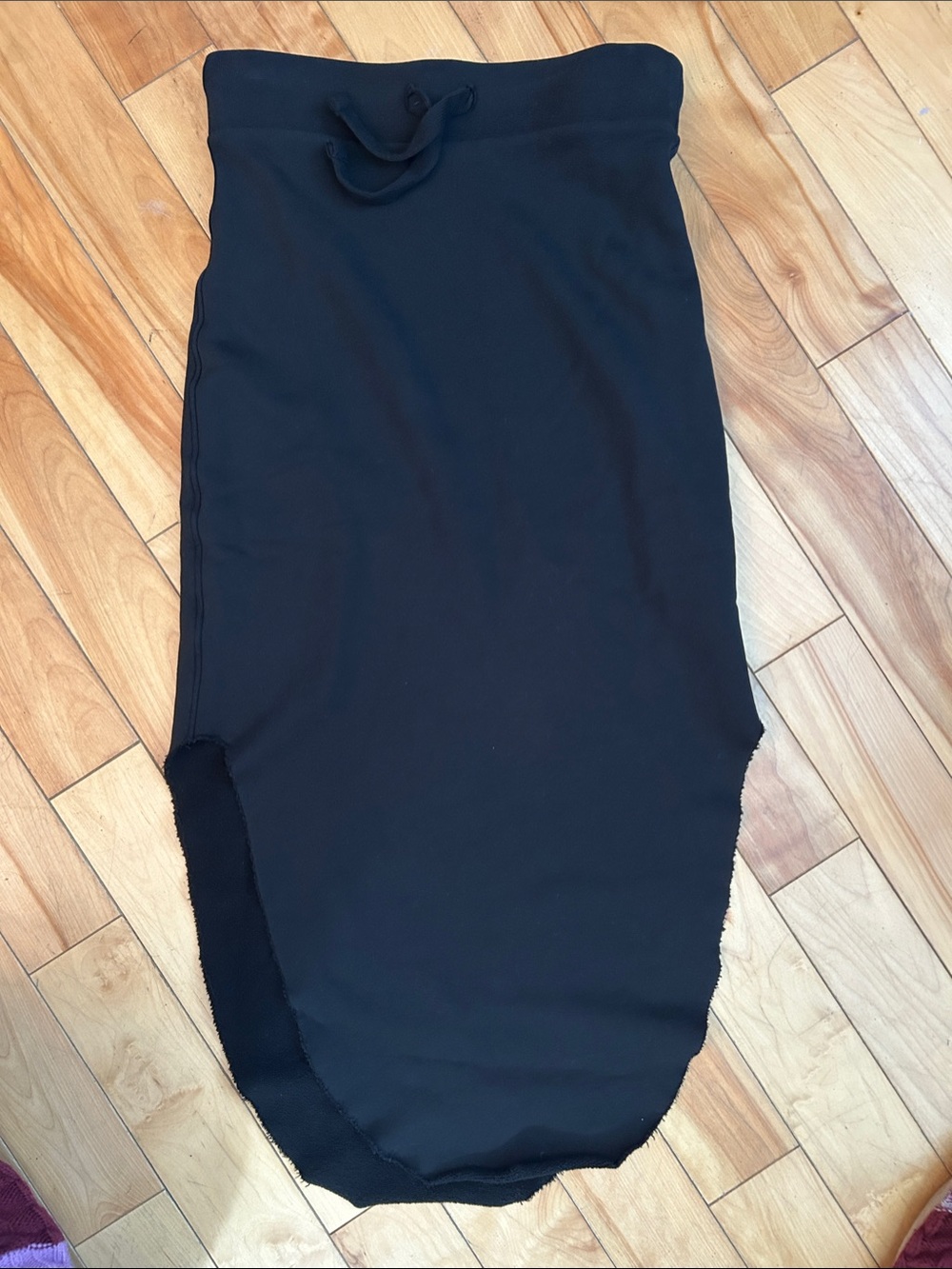 Frank & Eileen Black Donegal Drawstring Skirt